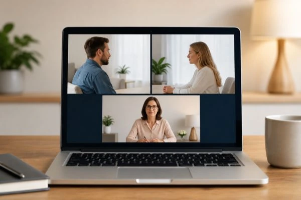 Image of online shuttle mediation Stockport