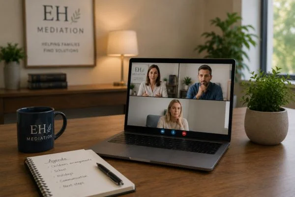 child access mediation Stockport online meeting.
